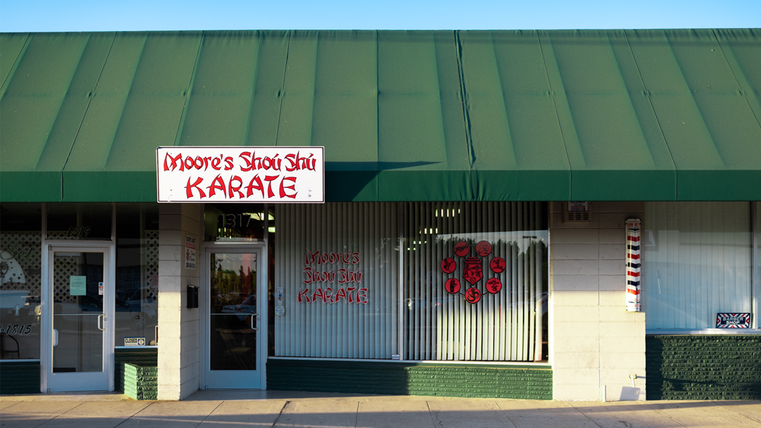 exterior storefront moores karate